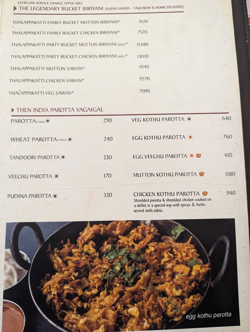 Menu Dindigul Thalappakatti Restaurant-Rajagiriya-10