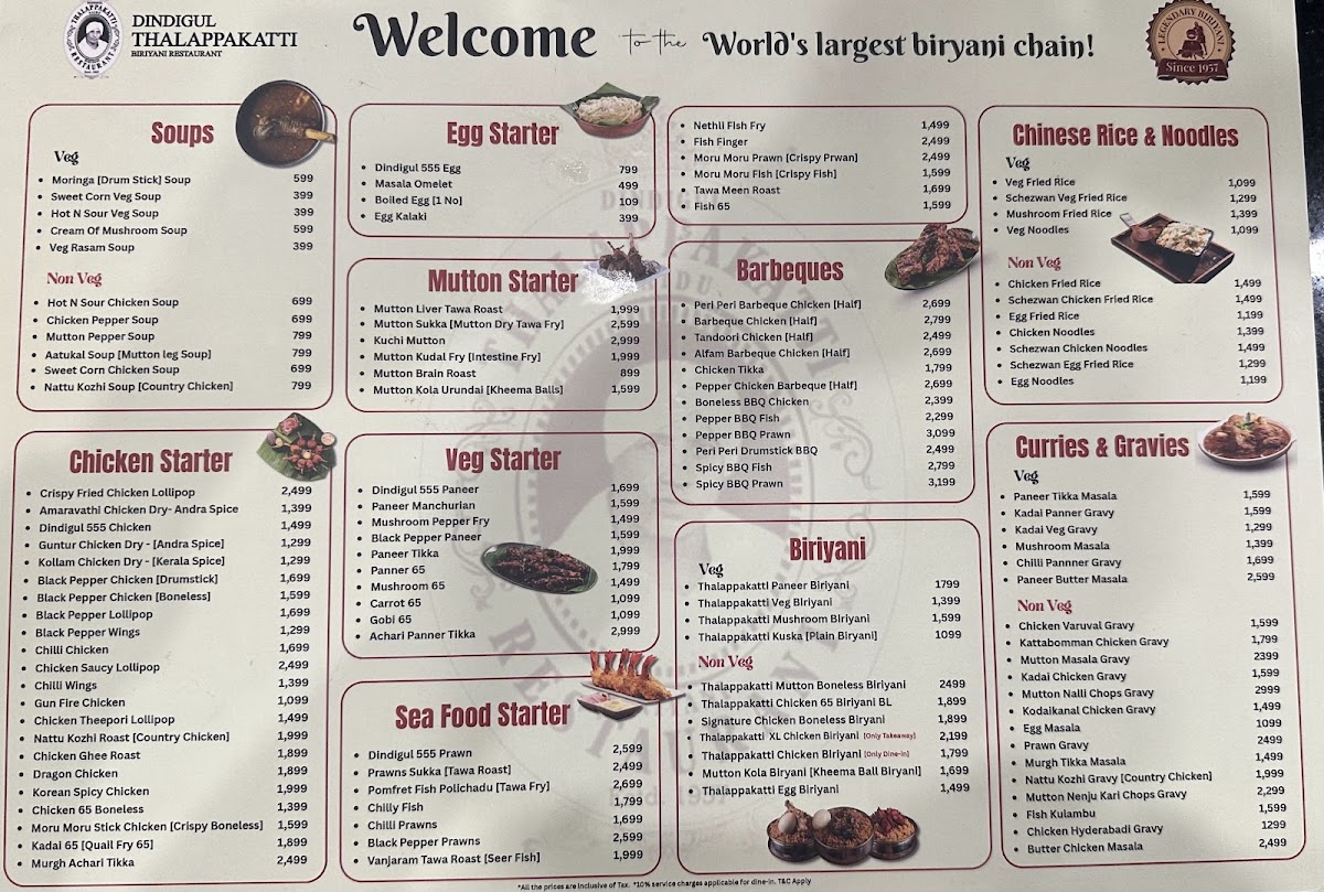 Menu Dindigul Thalappakatti Restaurant-Rajagiriya-4